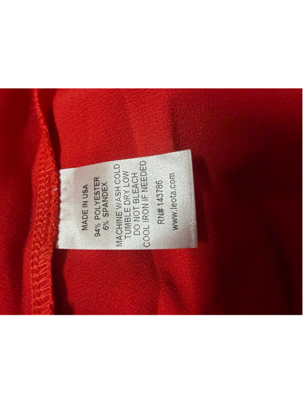 Women's Leota Red Sleeveless Dress Size 3X - Picture 5 of 5